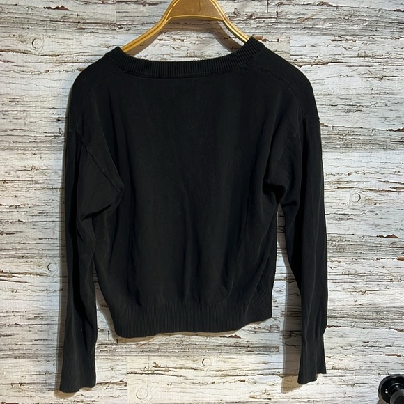 Frank & Oak Black V-Neck Sweater - Picture 6 of 8
